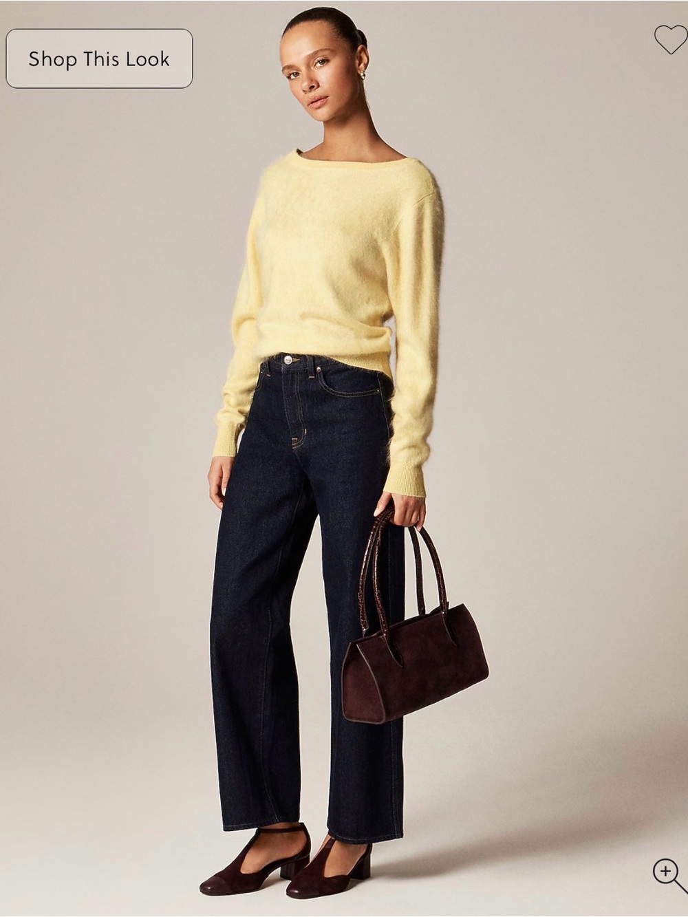 J Crew brushed cashmere relaxed-fit reversible cardigan